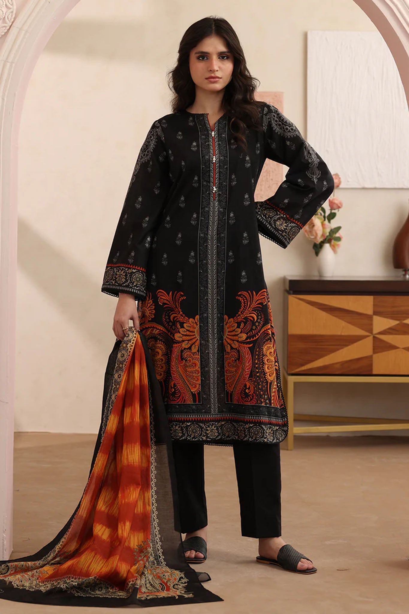 Zellbury Unstitched 2 Piece Lawn Vol-04 Suit-WUS26X20522