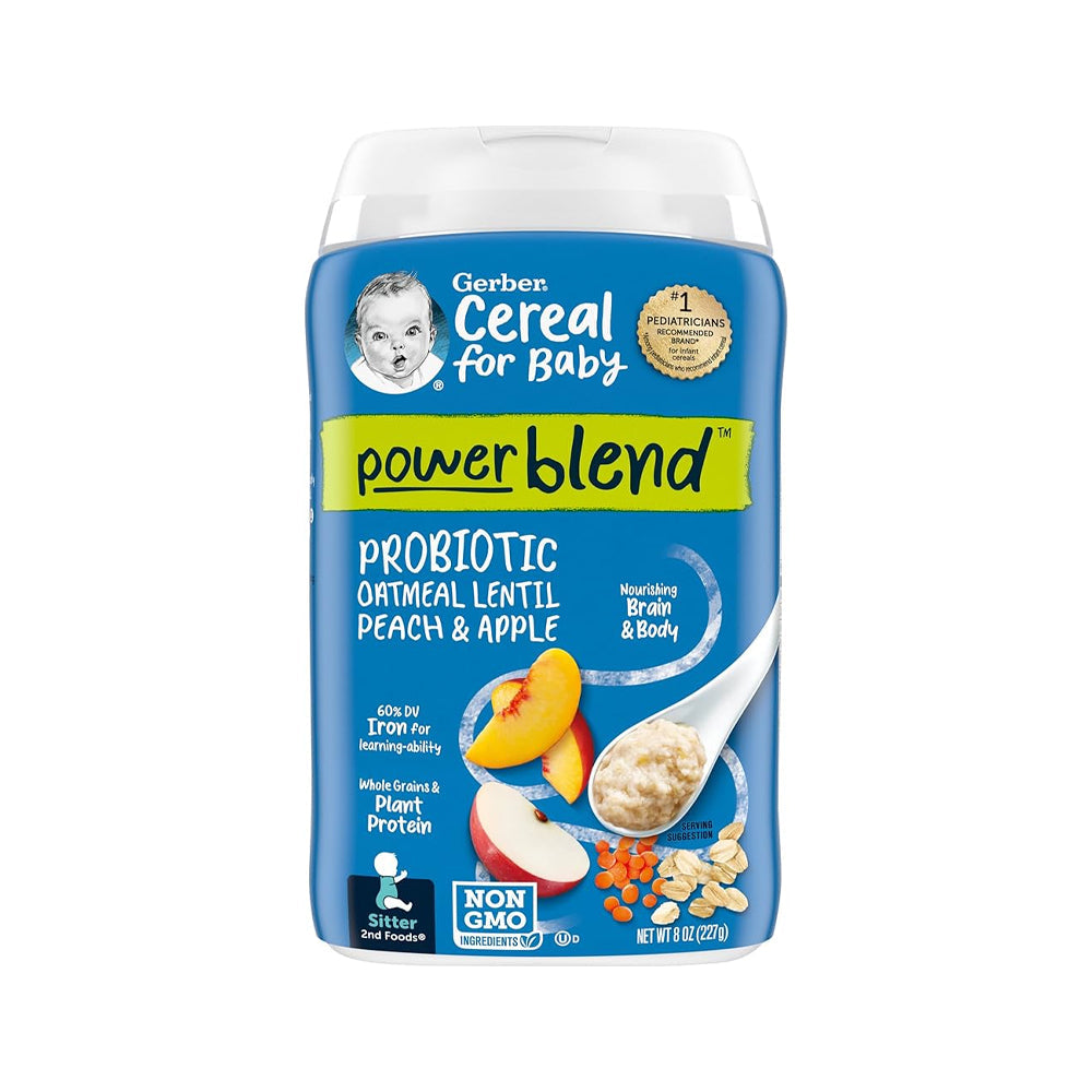 Gerber Oatmeal Peach Apple Cereal 227g