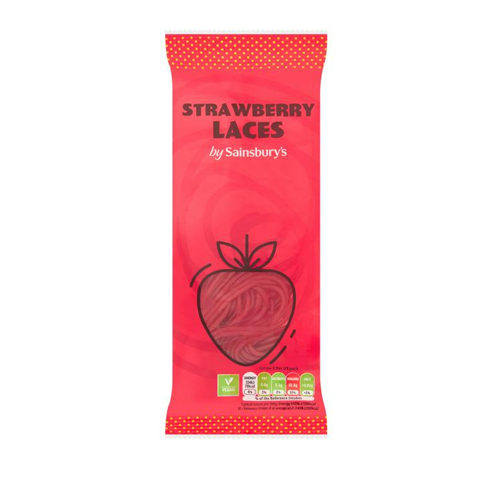 Sainsbury's Strawberry Laces 70g - Snapcart.pk