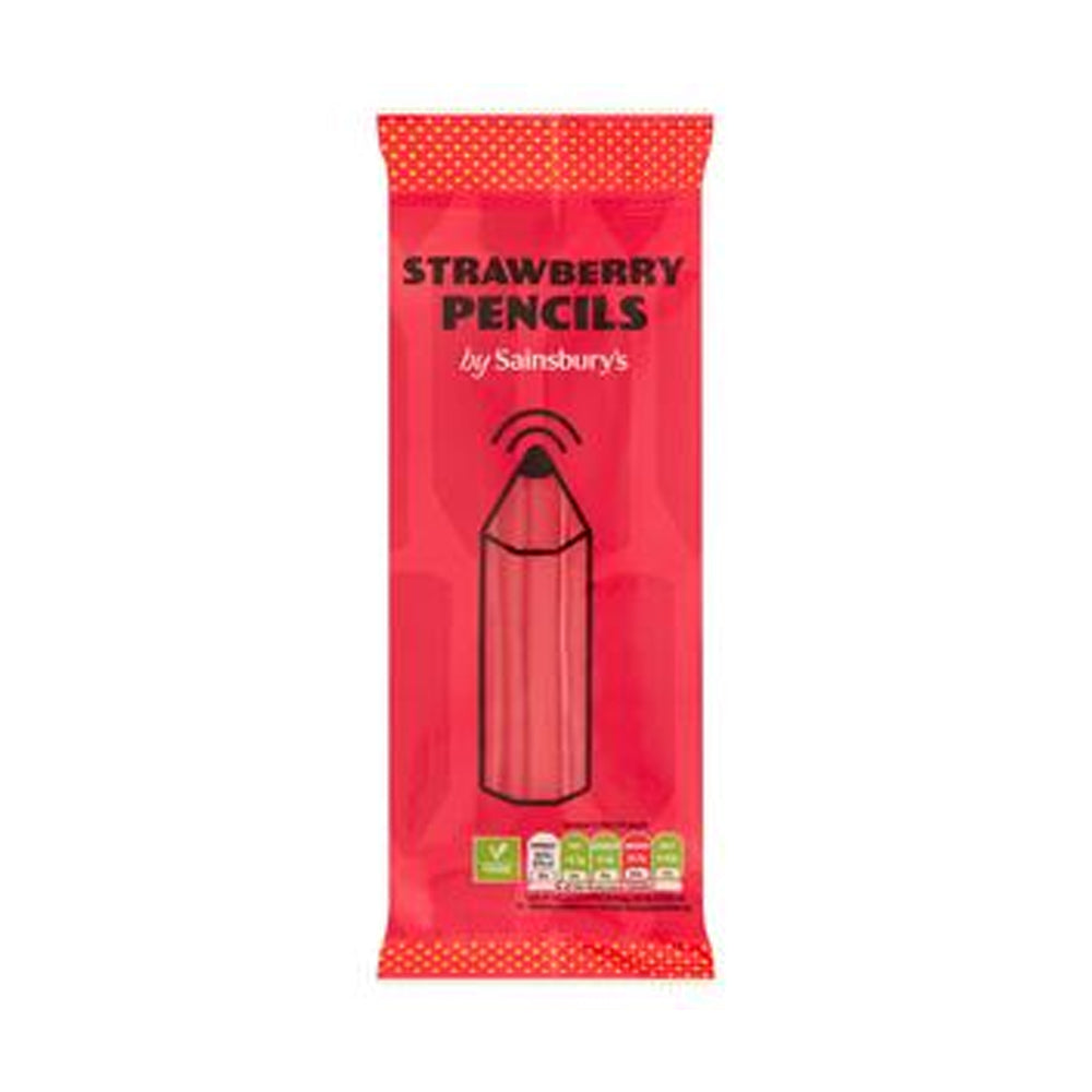Sainsbury's Strawberry Pencils 70g - Snapcart.pk