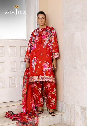 The Minimal Pret By Asim Jofa Stitched 3 Piece Formals Collection-AJPB-197