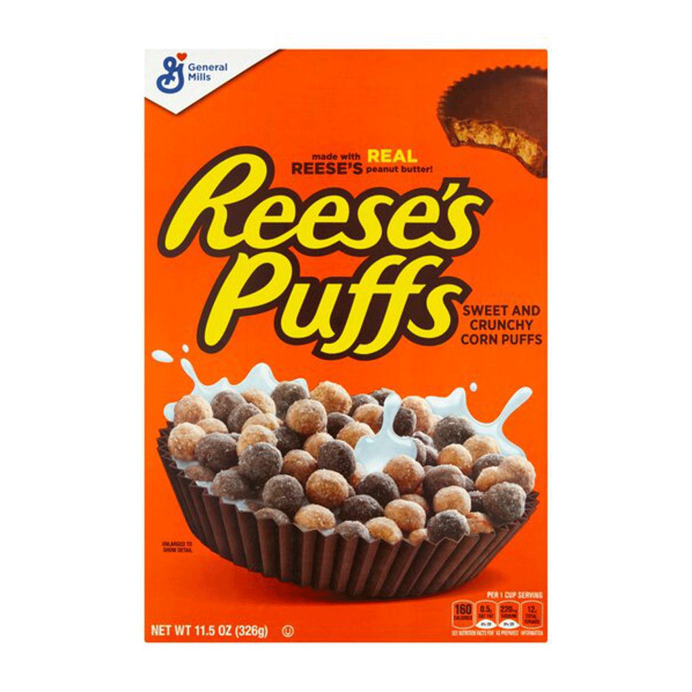 General Mills Reese's Real Peanut Butter Puffs Cereal 326g
