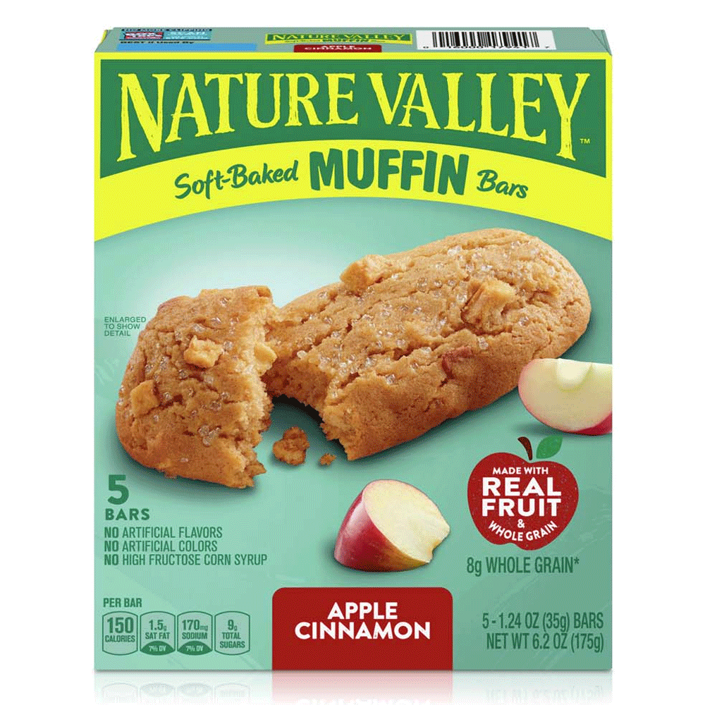 Nature Valley Soft Baked Apple Cinnamon Muffin Bars 5`s 175g