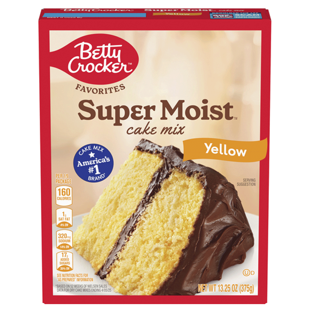 Betty Crocker Super Moist Yellow Cake Mix 375g