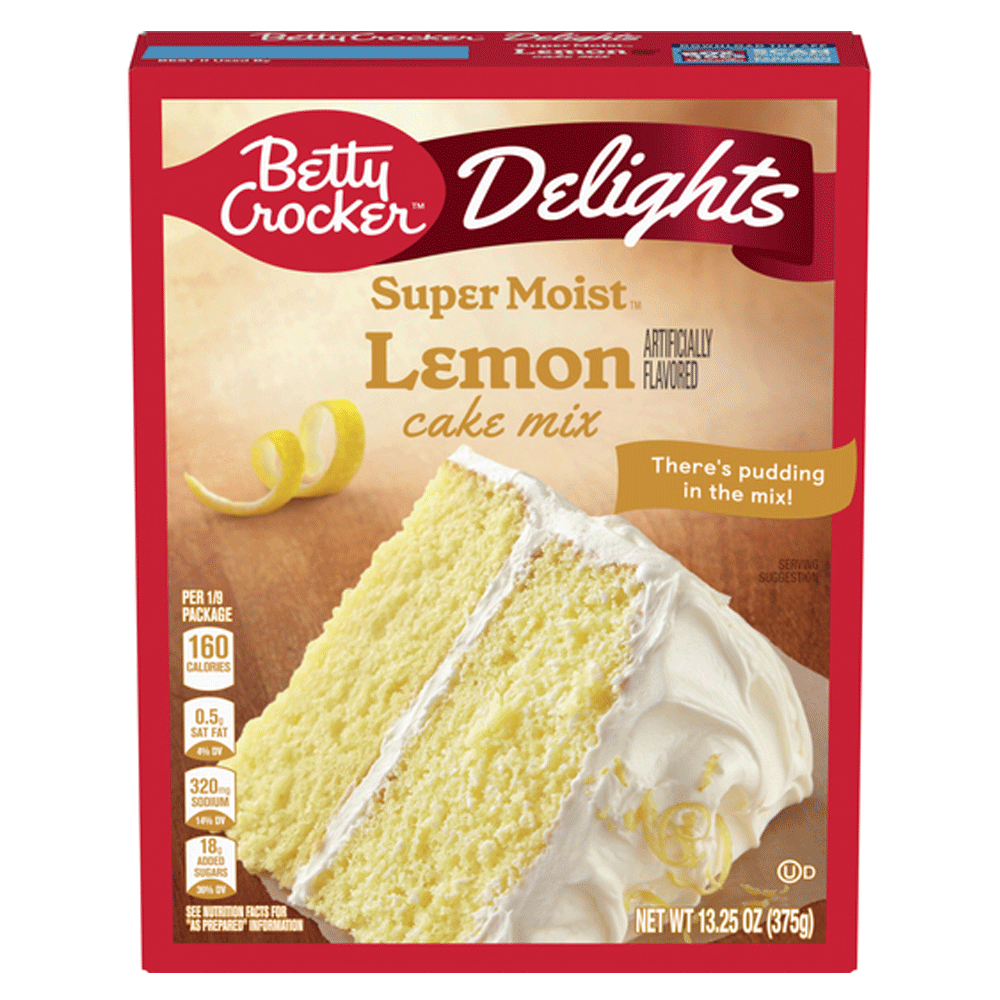 Betty Crocker Delights Super Moist Lemon Cake Mix 375g