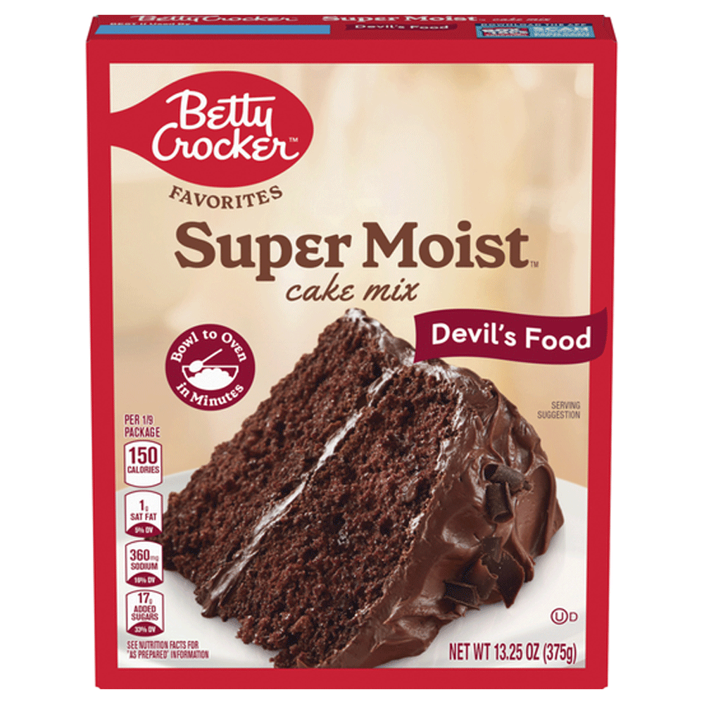 Betty Crocker Super Moist Devil's Food Cake Mix 375g