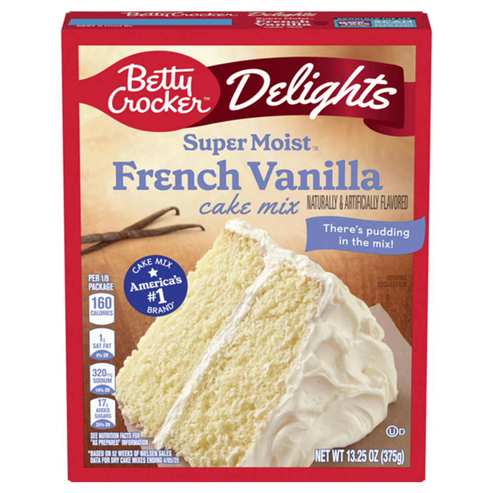 Betty Crocker Super Moist French Vanilla Cake Mix 375g