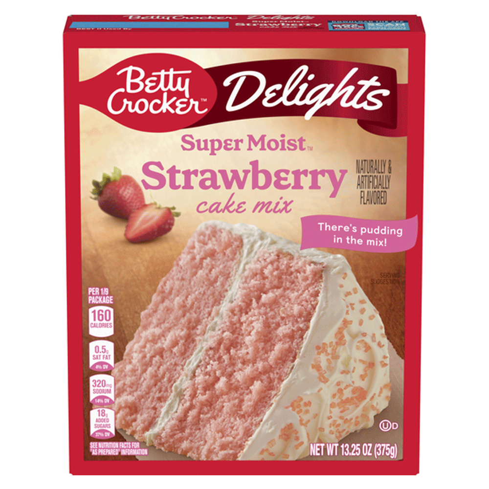 Betty Crocker Super Moist Strawberry Cake Mix 375g