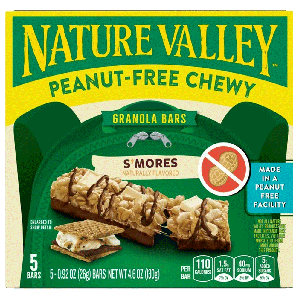 Nature Valley Peanut-Free Chewy S'Mores Granola Bars 5`s 130g