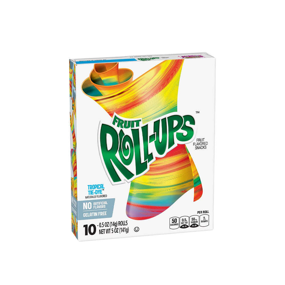 Fruit Roll-ups Tropical Tie-dye 10s Jelly 141g - Snapcart.pk