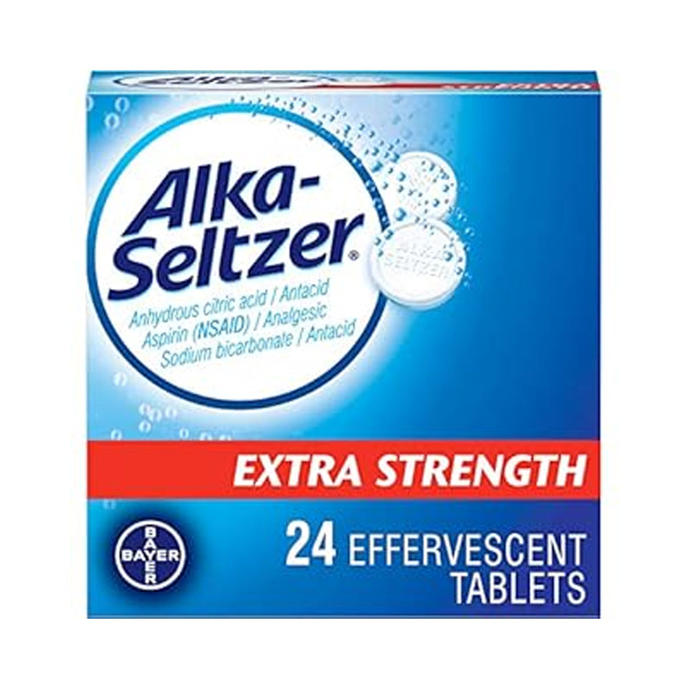 Alka-seltzer Extra Strength Effervescent Tab 24s