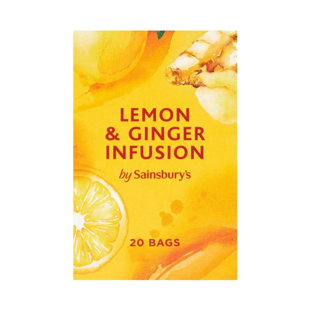 Sainsburys Lemon & Ginger Tea 40g - Snapcart.pk
