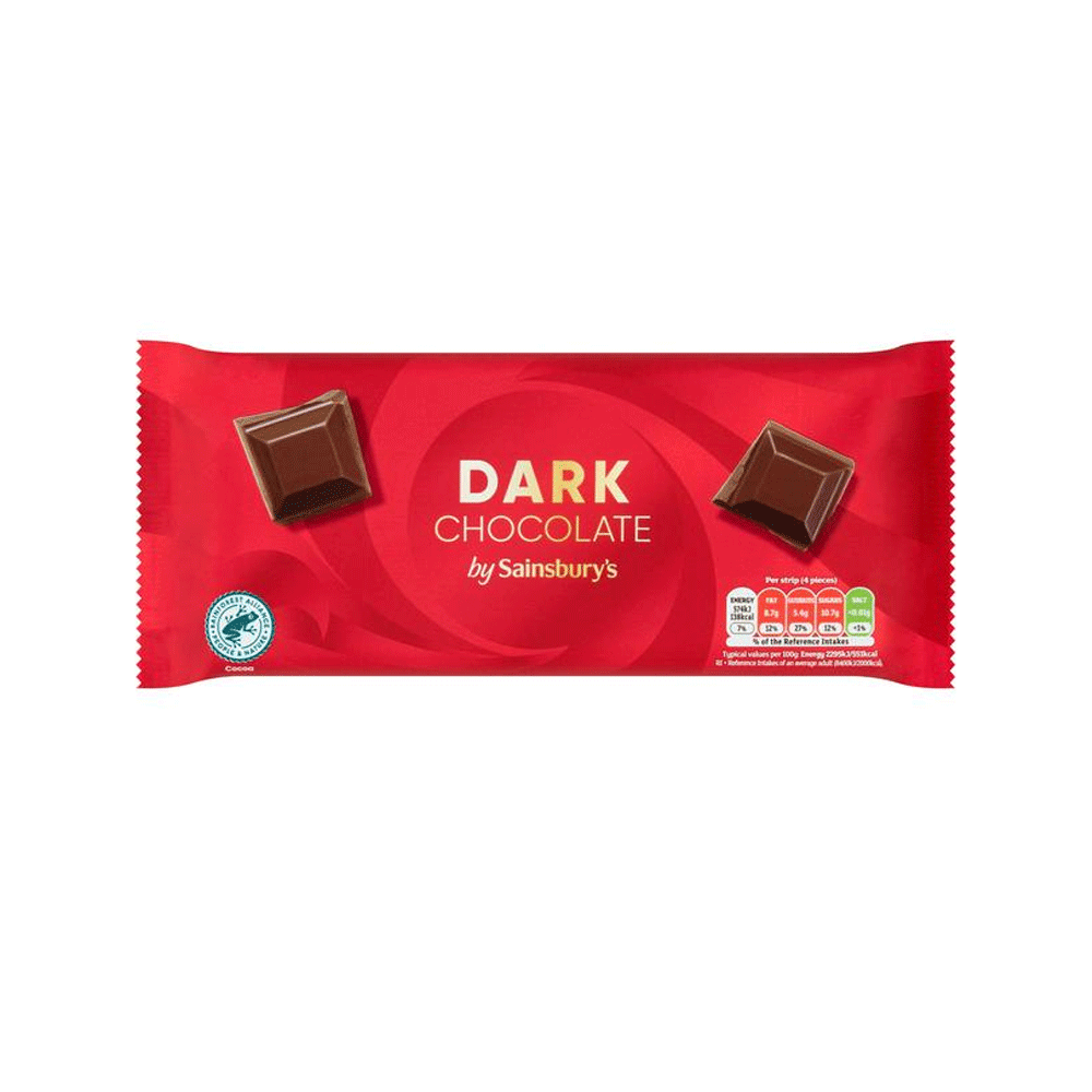 Sainsbury's Dark Chocolate 200g - Snapcart.pk