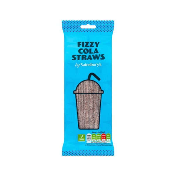 Sainsbury's Fizzy Cola Straws 70g - Snapcart.pk