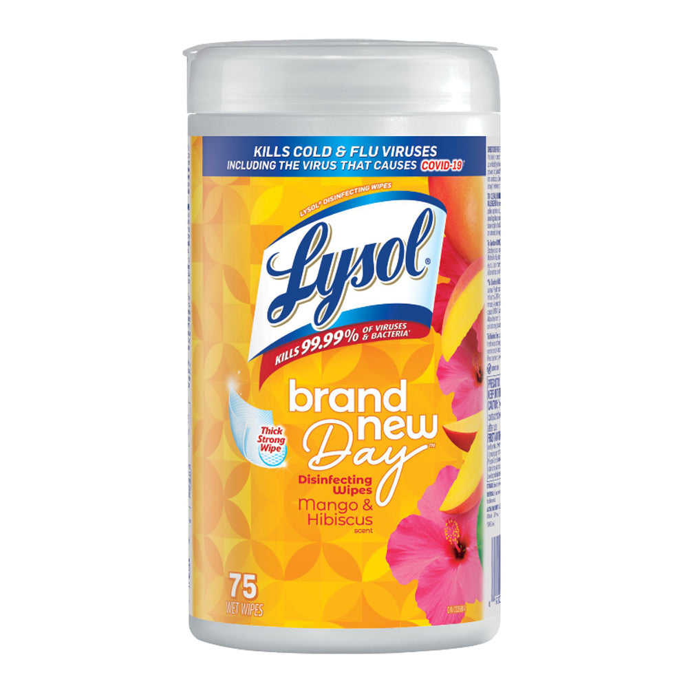 Lysol Mango and Hibiscus Scented Disinfecting Wipes 75`s