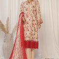 Bin Saeed Stitched 3 Piece Exclusive Emb Lawn Collection'2025-SM-1819-Skin
