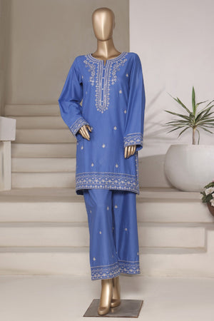 Vybe By Sada Bahar Stitched 2 Piece Emb Cotton Collection'2025-MEL-02-Blue