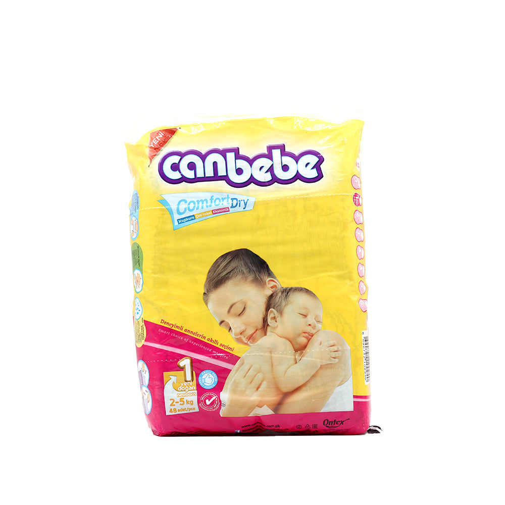 Canbebe New Born Comfort Dry Diapers 48s - Snapcart.pk