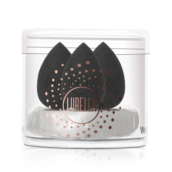 Lurella - Mini Teardrop Sponge Pack - Black