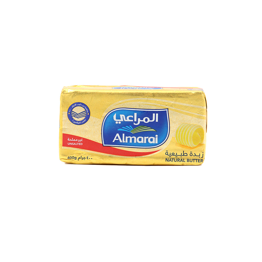 Almarai Natural Butter - Unsalted 400g - Snapcart.pk