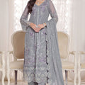 Myra By Soghat Stitched 3 Piece Luxury Emb Chiffon Collection'2025-Myra-01-Grey