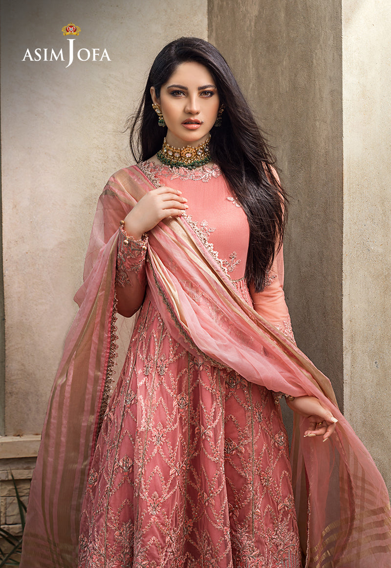Asim Jofa Limited Edition Vol-1 2021 Ajle-04 Embroidered Net 3 Pcs