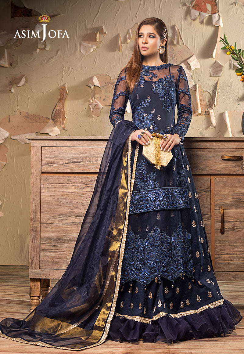 Asim Jofa Limited Edition Vol-1 2021 Ajle-09 Embroidered Organza 3 Pcs