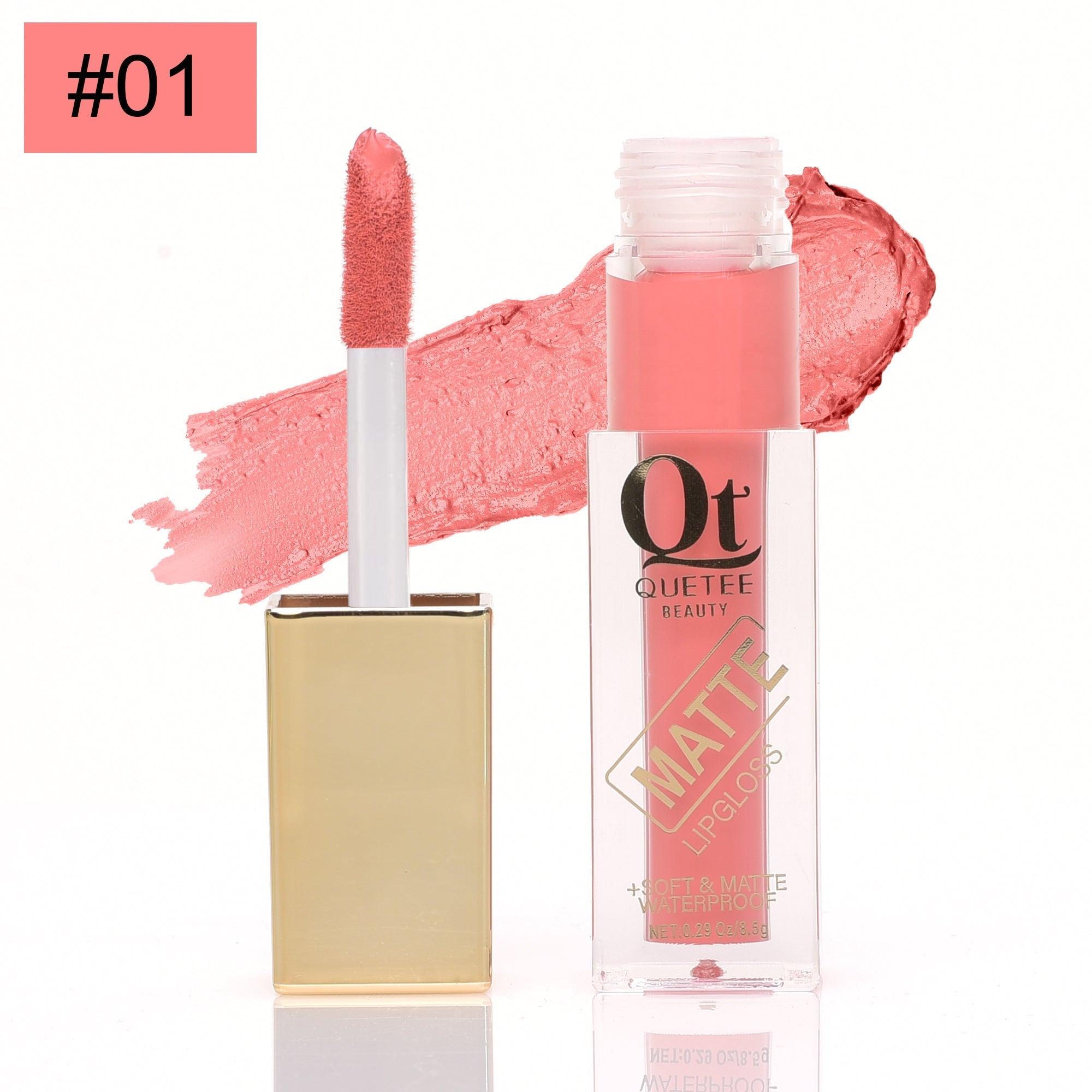 Quetee Beauty Golden Lip Gloss #01