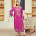 Vasl Pre Winter By Kross Kulture Stitched 2PC - Embroidered Self Textured Suit Suit-0001714-SML-Mjd
