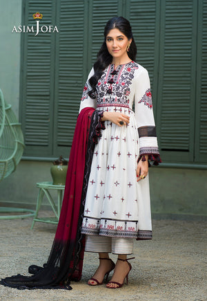 Asim Jofa Festive Jashn Ajfc-41 Embroidered Cotton 3 Pcs