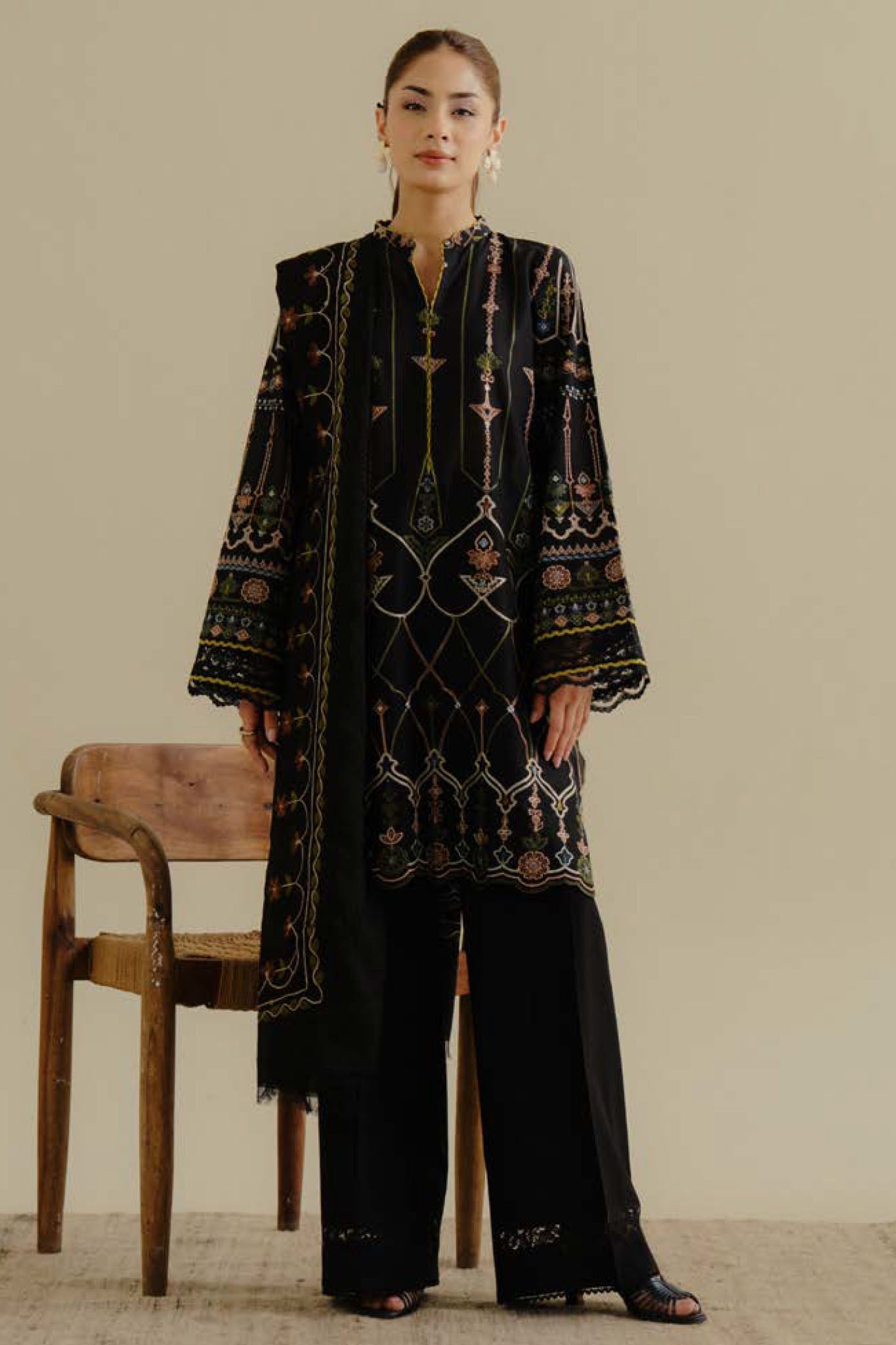 COCO By Zara Shah Jahan Unstitched 3 Piece Lawn Drop 2 Collection'2025-02-A-Iris