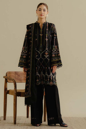 COCO By Zara Shah Jahan Unstitched 3 Piece Lawn Drop 2 Collection'2025-02-A-Iris