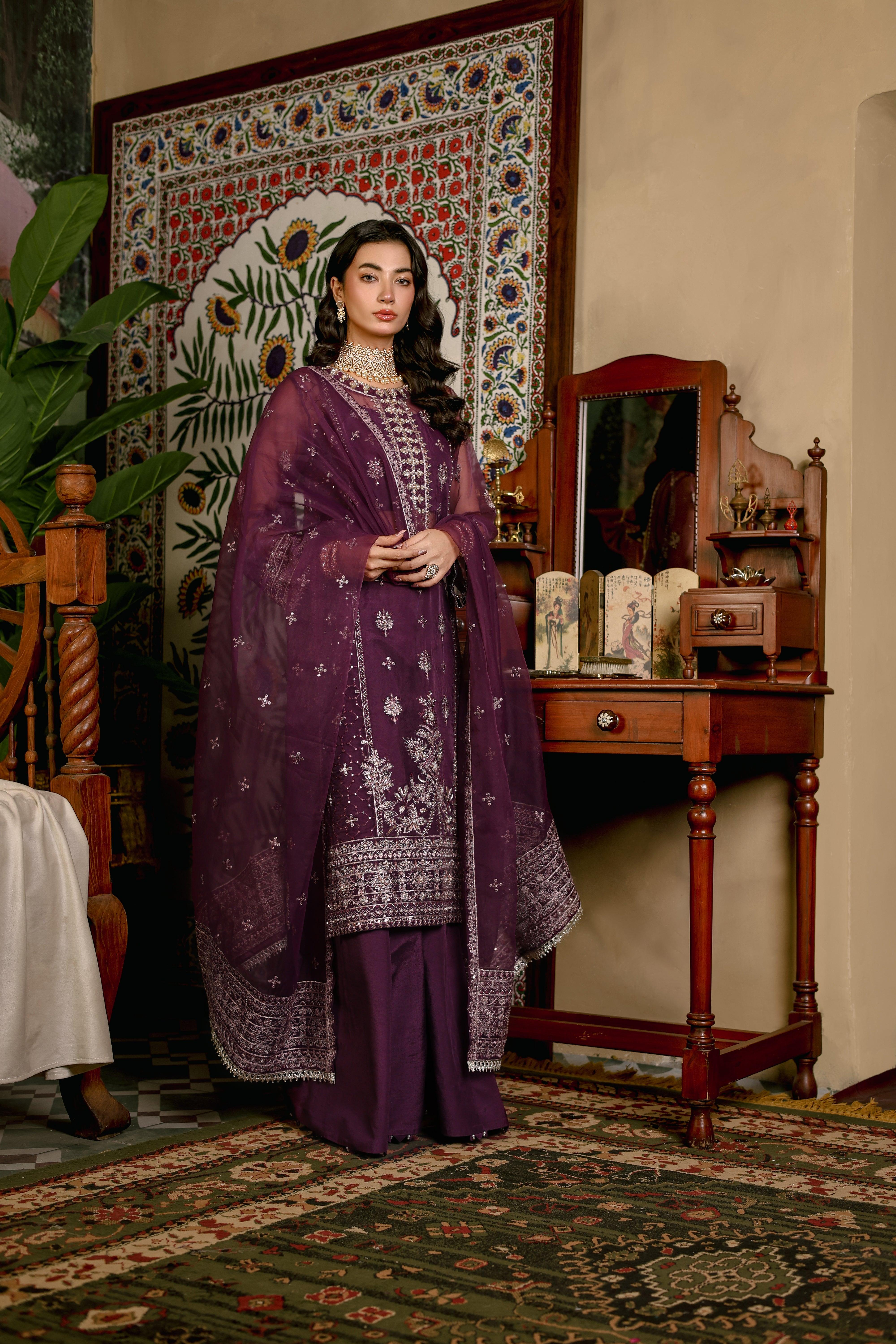 Ruburu By Imran Ramzan Unstitched 3 Piece Luxury Formals Collection'2025-MAYA - Unstitched