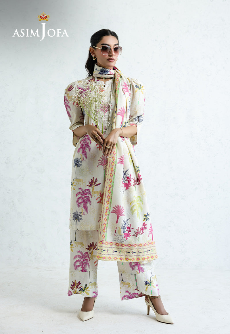 Daily Pret By Asim Jofa Stitched 3 Piece Cambric Suit-AJPB-210