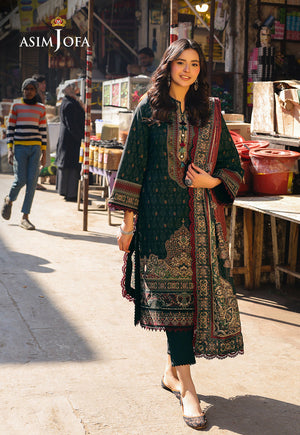 Asim Jofa Festive Edit '25 Ajubf-54 Digital Printed Lawn 2 Pcs