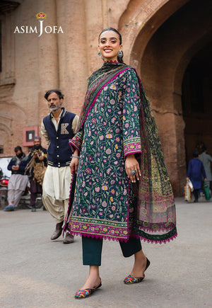 Asim Jofa Festive Edit '25 Ajubf-88 Digital Printed Lawn 3 Pcs