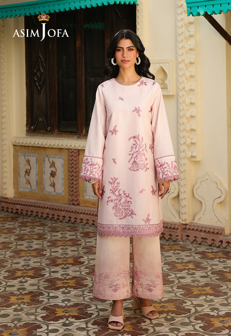 Asim Jofa Eid Signature Ajubf-03 Embroidered Jacquard 2 Pcs
