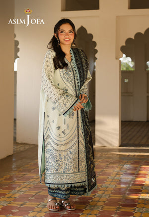 Asim Jofa Eid Signature Ajubf-10 Embroidered Jacquard 3 Pcs