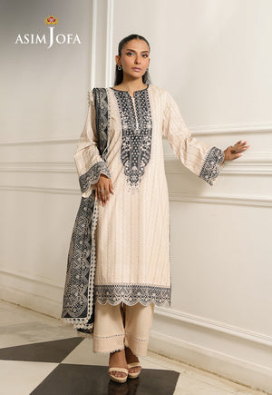 Monochrome by Asim Jofa Unstitched 3 Piece Lawn AJMCH-16