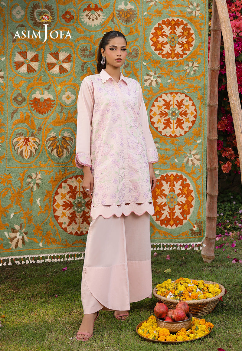 The Minimal Pret By Asim Jofa Stitched 2 Piece Cambric Collection-AJPB-182