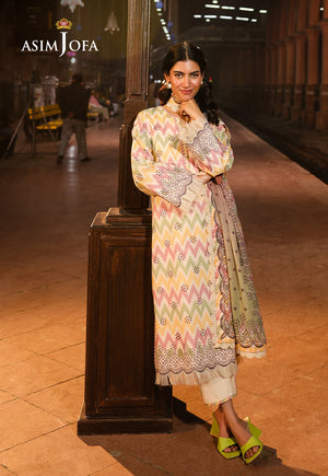 Asim Jofa Festive Edit '25 Ajubf-87 Digital Printed Lawn 3 Pcs