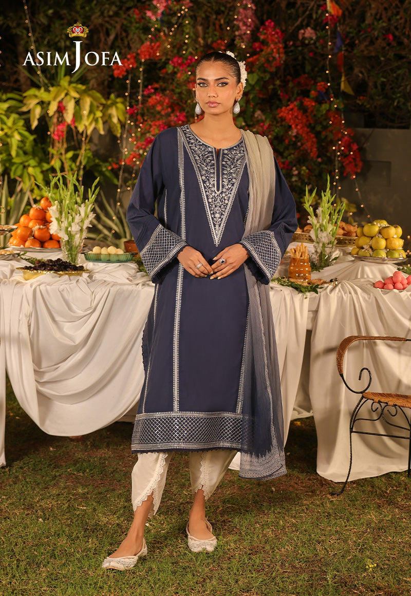 The Minimal Pret By Asim Jofa Stitched 2 Piece Cambric Collection-AJPB-179