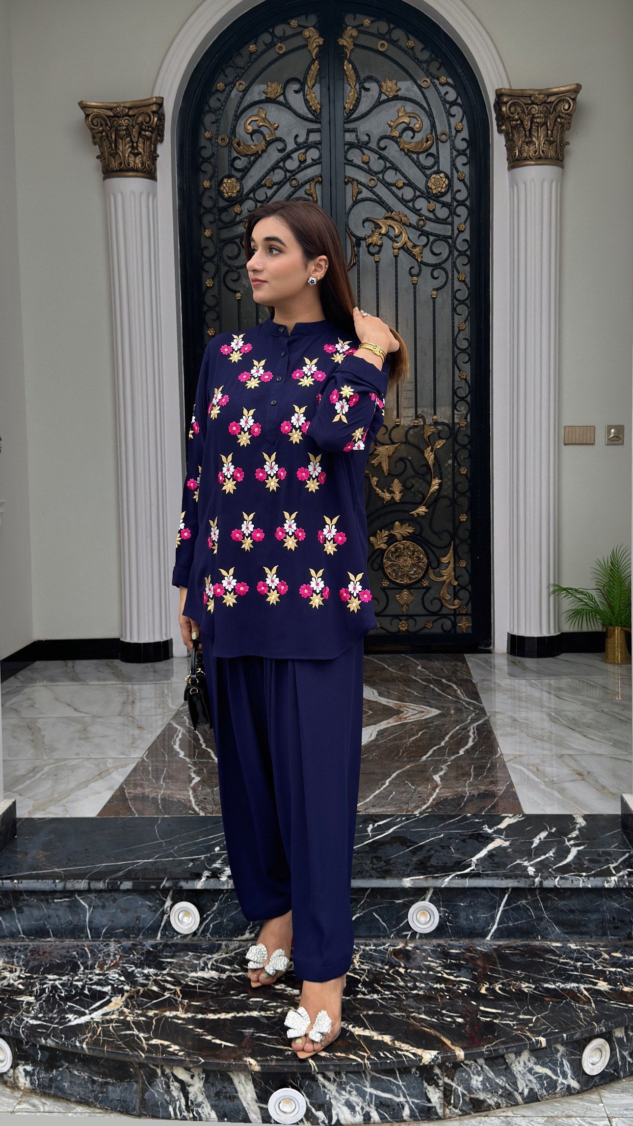 Manahils Stitched Threaded Treasure Two Pc