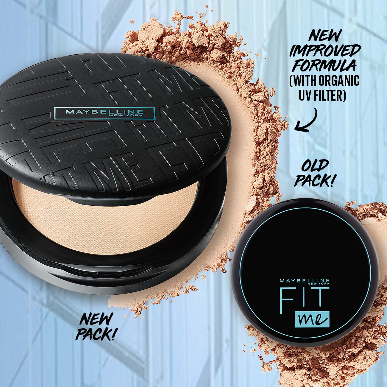 Maybelline New York Fit Me Matte & Poreless Compact Powder - 128 Warm Nude