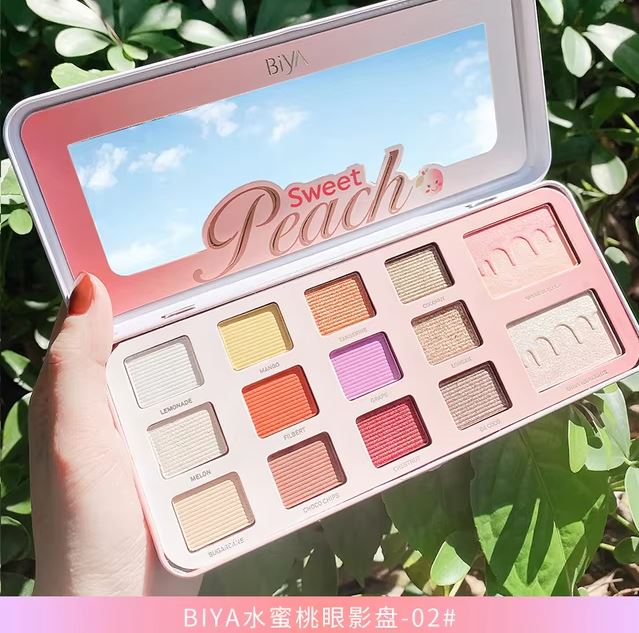 Biya - Professional Makeup Sweet Peach Eye Shadow 02 - 18g