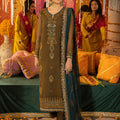 Asim Jofa Dastaan Pret Ajdap-16 Embroidered Chiffon Stitched 3 Pcs