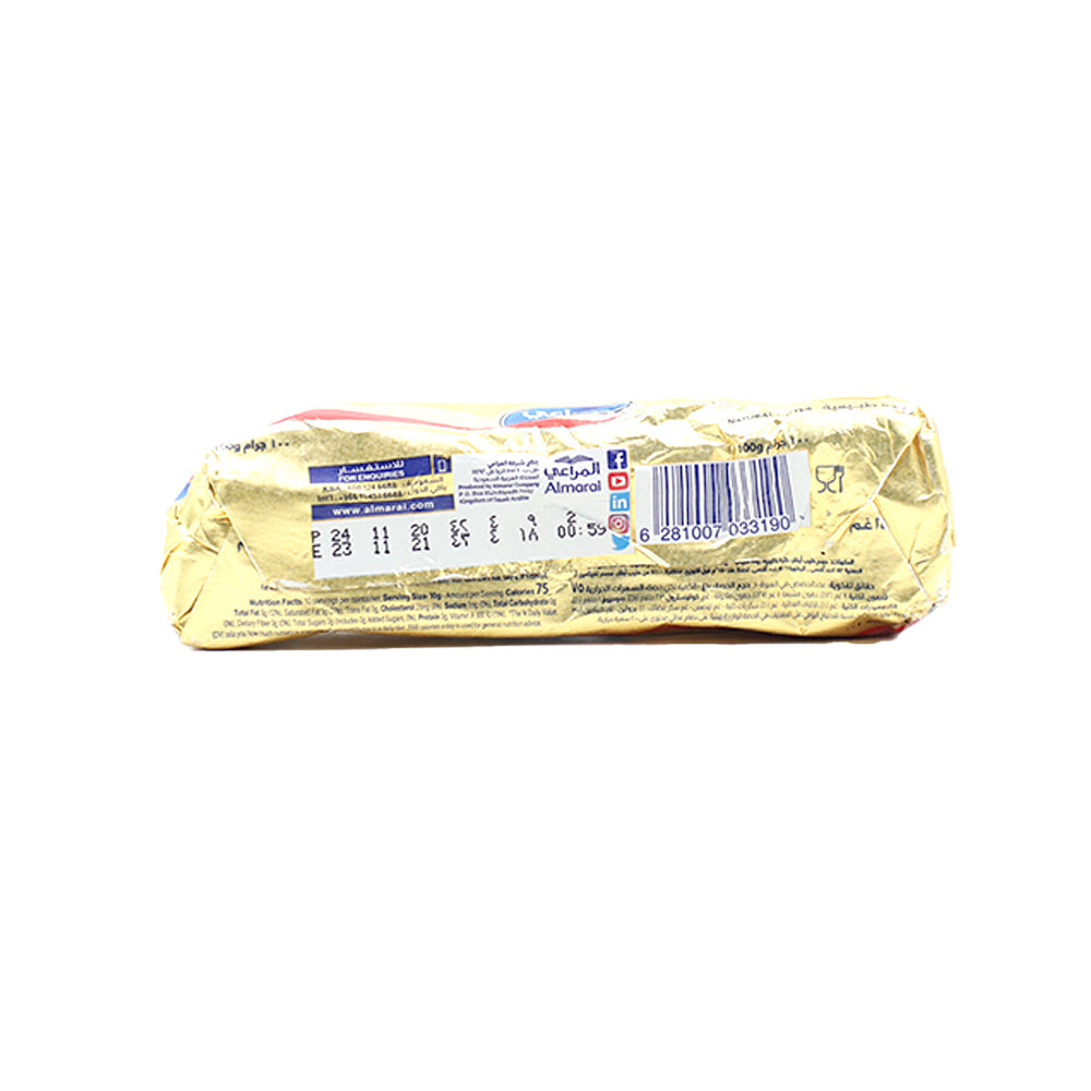 Almarai Natural Butter - Unsalted 100g - Snapcart.pk