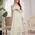 Myra By Soghat Stitched 3 Piece Luxury Emb Chiffon Collection'2025-Myra-02-Off White