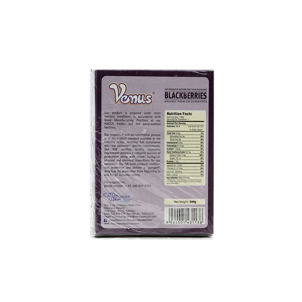 Venus Blackberry Organic Premium Superfood 200g - Snapcart.pk