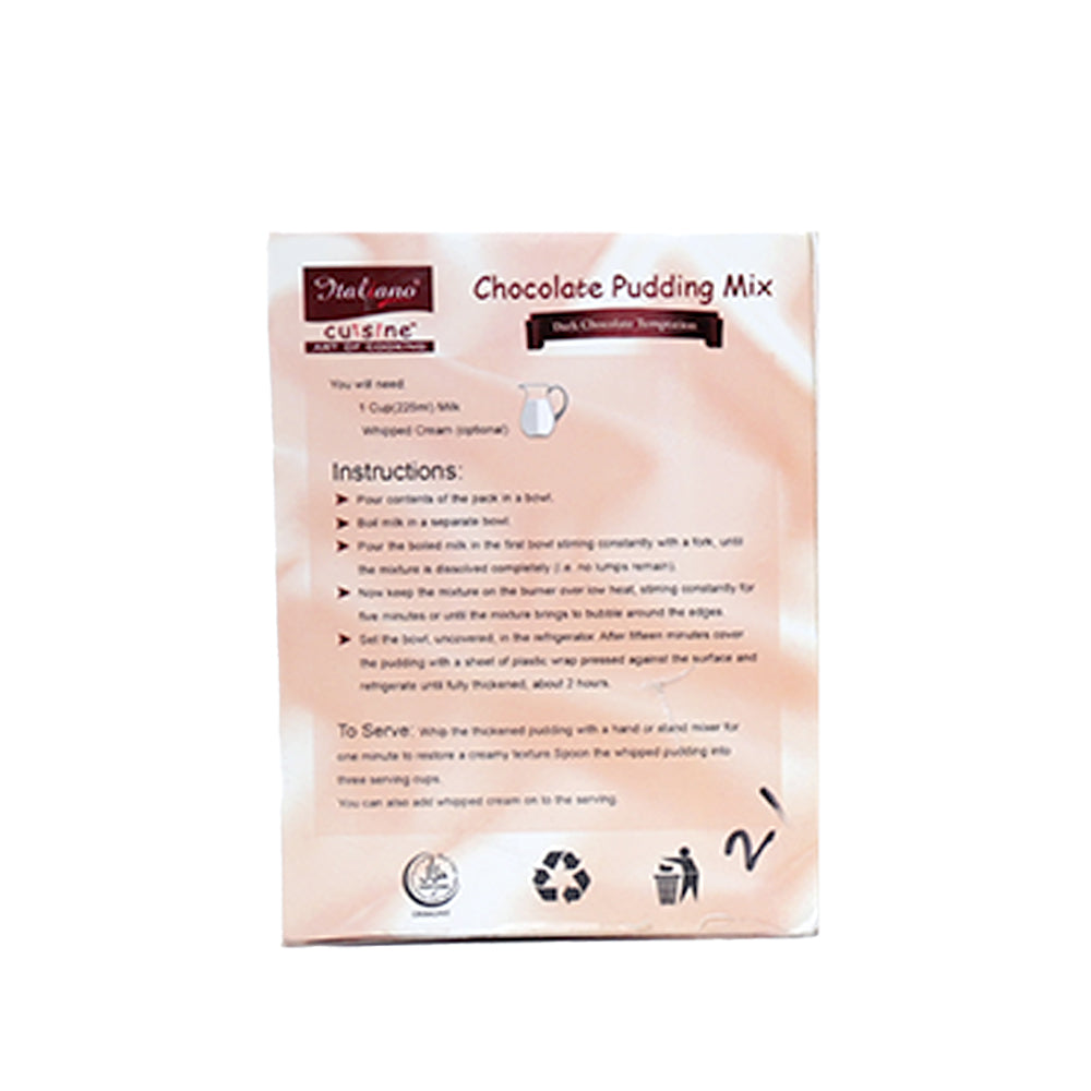 Italiano Chocolate Pudding Mix 100g - Snapcart.pk